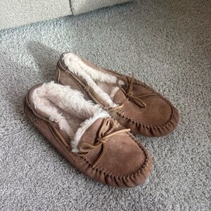 UGG Tan Moccasin Slippers